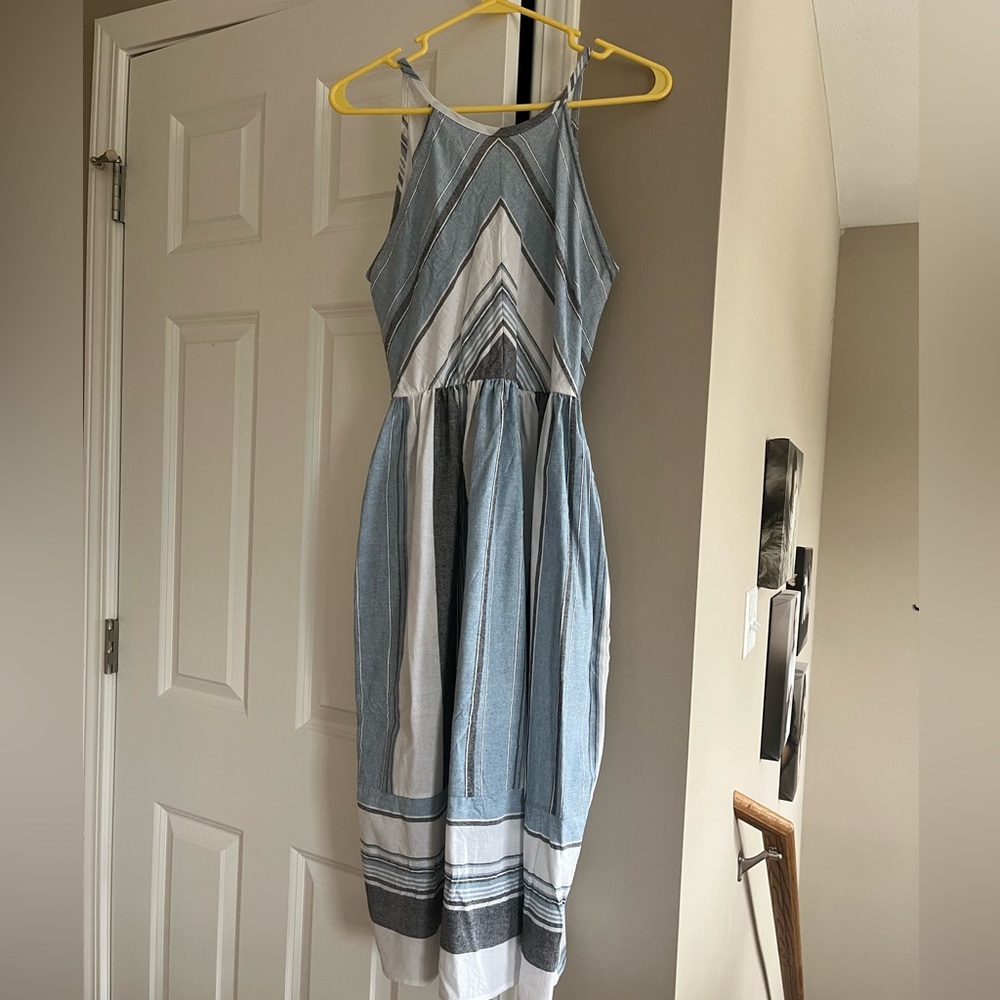Striped midi dress- worn once